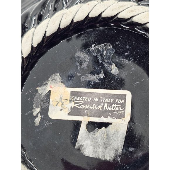 Rosenthal Netter Basket Weave Ceramic Candy Dish With Cover Made In Italy MCM - Picture 6 of 16